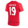 Virallinen Fanipaita Kanada Alphonso Davies 19 Kotipelipaita MM-Kisat 2022 - Miesten